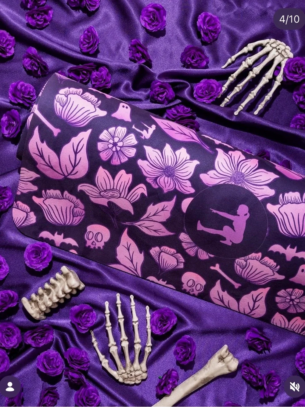 SuzieB Fitness luxe vegan suede workout mat